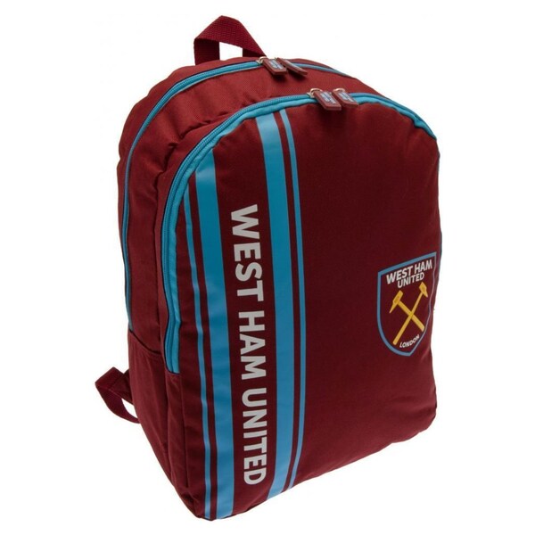 Claret/Blue West Ham United FC Fade Design Football Crest Backpack One Size 