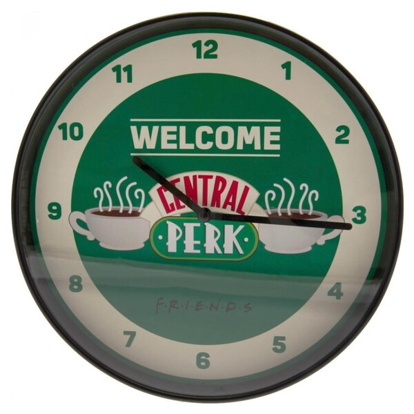 Friends Friends Central Perk Wall Clock (Green/Black/White) | Real