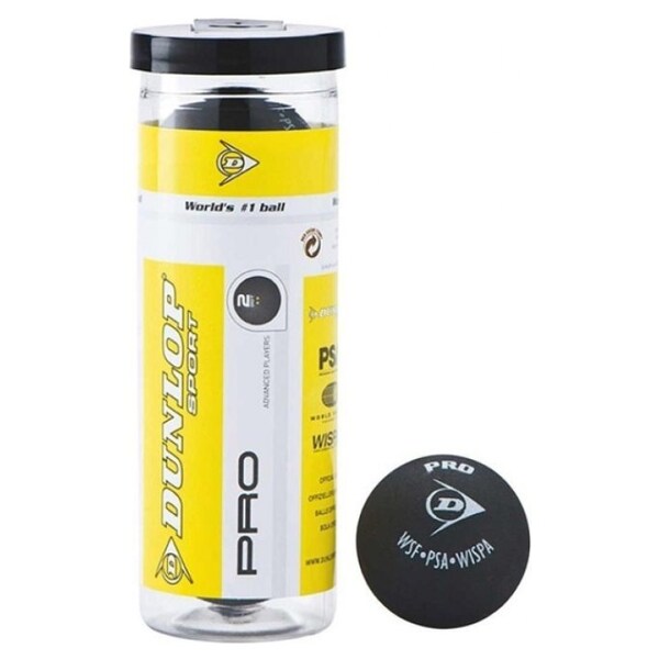 Dunlop Sports Pro XX Squash 3 Ball Tube 700110US for sale online 