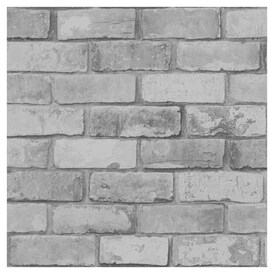 Debona Debona Brick Textured Wallpaper (Silver) | Fortinos