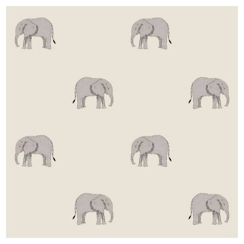 Sophie Allport Sophie Allport Elephant Wallpaper (Natural) | Fortinos