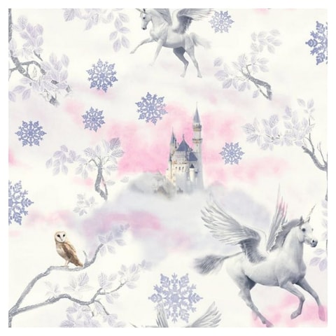 Arthouse Arthouse Fairytale Unicorn Wallpaper (Lilac/Pink/White) | No  Frills Online