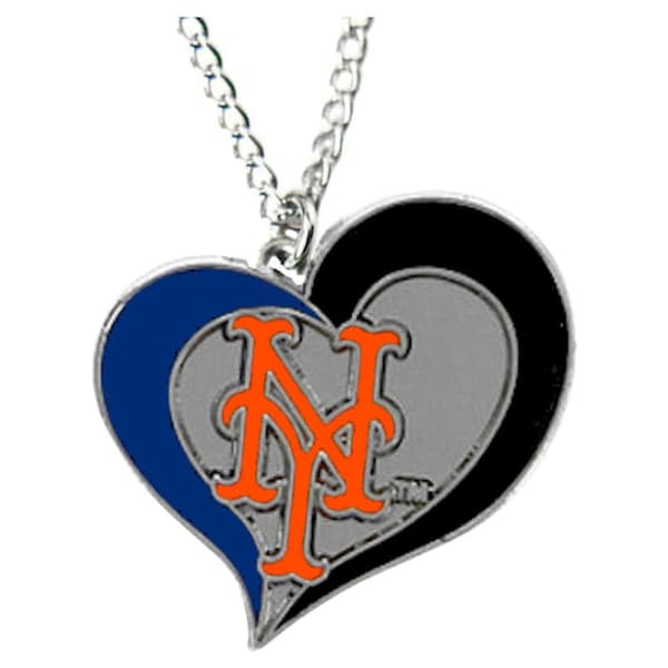 New York newyork mets earrings & necklace set great gift baseball  