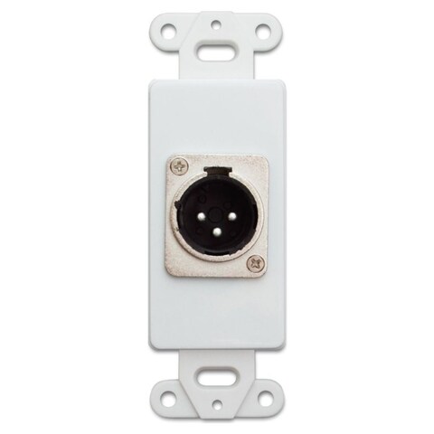 Decora Wall Plate Insert White Xlr Male To Solder Type Real Canadian Super - What Is A Decora Wall Plate
