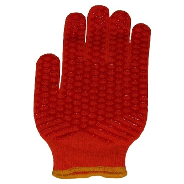 red cotton gloves