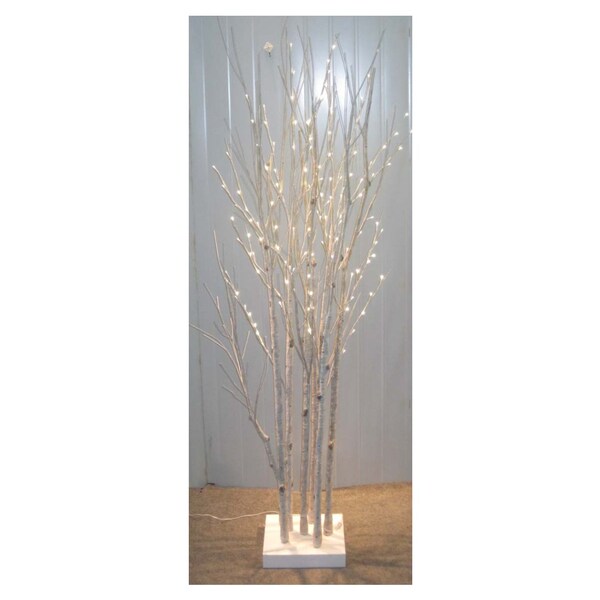 Home LED Birch Tree with Frosting 