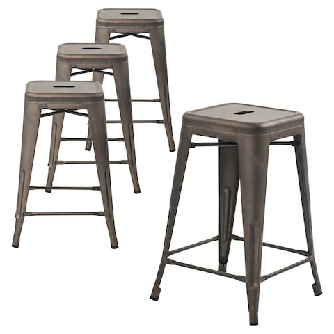 Duramex Tm Set Of 4 Bronze 24 Inch, How Many Inches Is Counter Height Stools