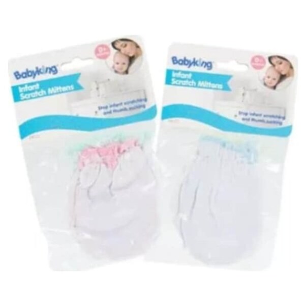 Cribmates Baby Girls 4-Pack Scratch Mitts 