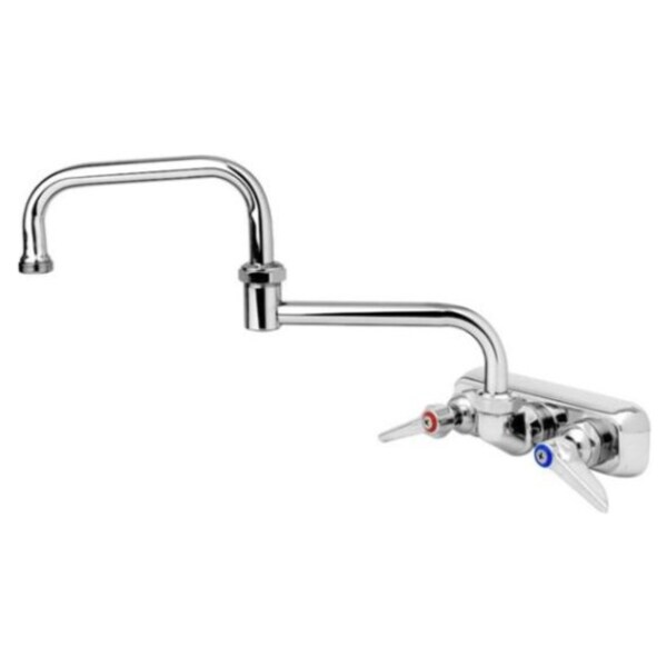 Low Lead Single Deck Mount Faucet with 18" Double Jointed Swing Spout