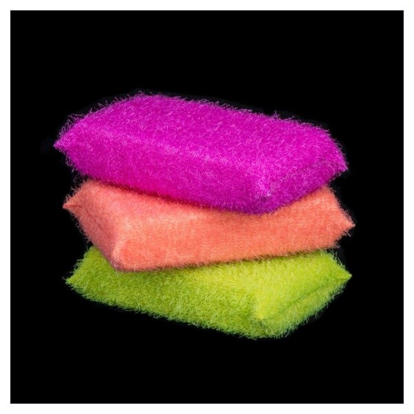 Casabella Microfiber Scrub Sponge 3 Pack 