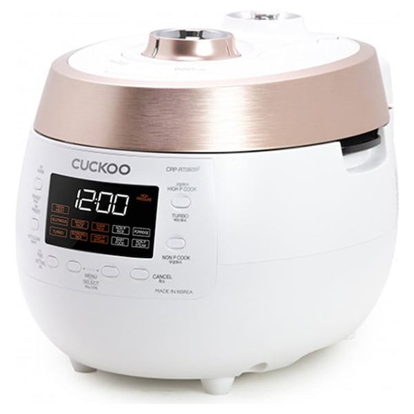 売上割引 CUCKOO CRP-ST0609F 6-Cup (Uncooked) Twin Pressure Rice Cooker ＆  Warmer 12 Menu Options: High/Non-Pressure Steam More， Made in Korea WHITE 